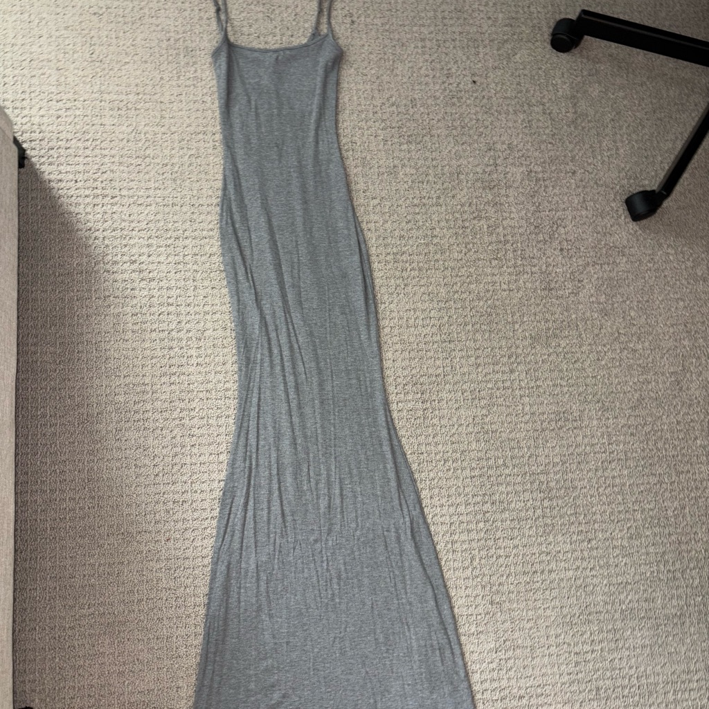 Skims Gray Maxi Dress